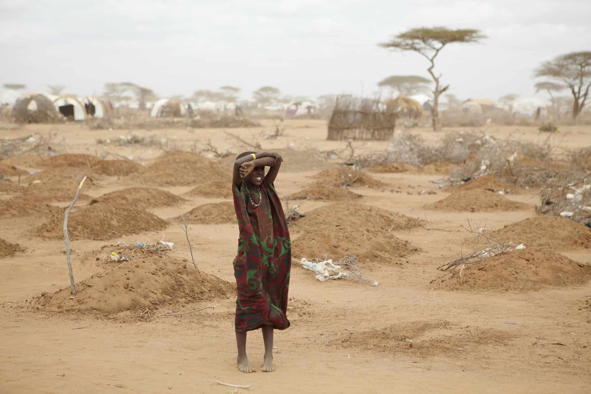 An extreme La Niña in 2011 triggered two failed rainy seasons across East Africa. Rainfall in Kenya and Ethiopia dropped below 30% of the long-term average, with Somalia facing similar shortages. The drought caused widespread crop and livestock losses, soaring food prices resulting in a famine that is estimated to have claimed 50,000–100,000 lives. Photo: Oxfam East Africa © CC BY 2.0