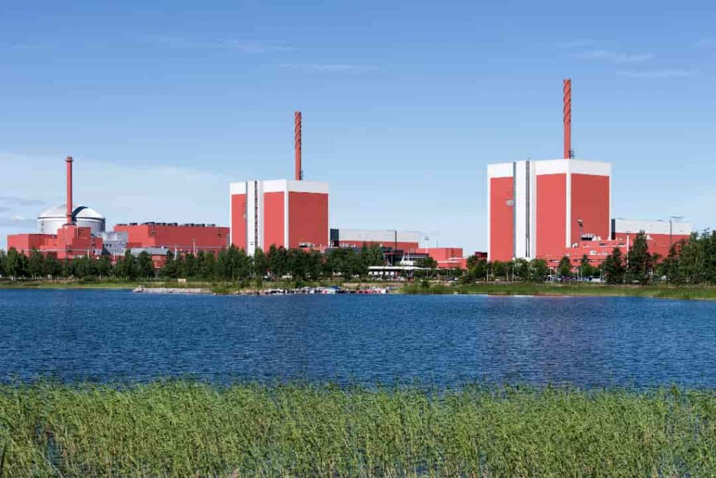 A photo of Olkiluoto Nuclear Power plant located in Finland