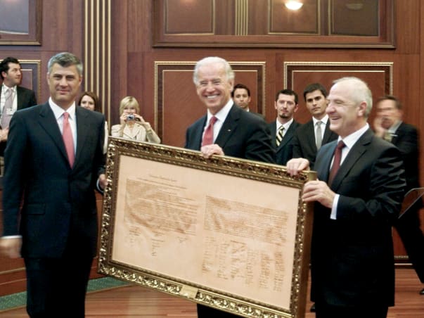 Biden, Thaçi and the Declaration of Independence of Kosovo