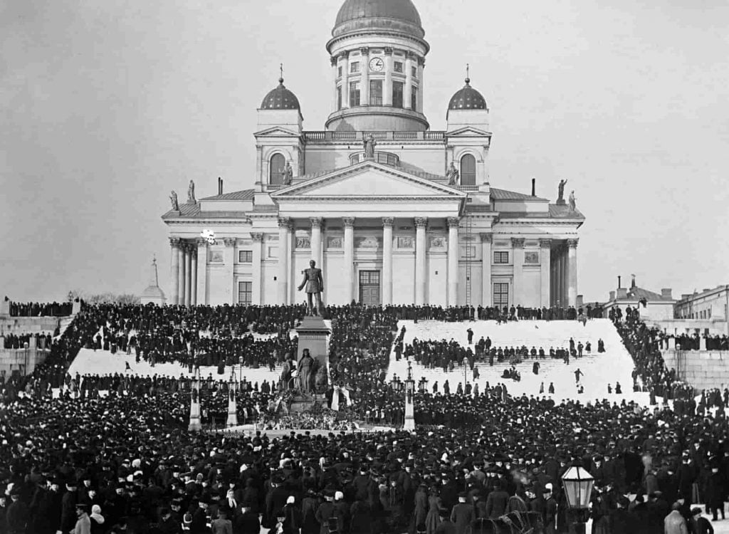 Demonstration against the February Manifesto in Helsinki