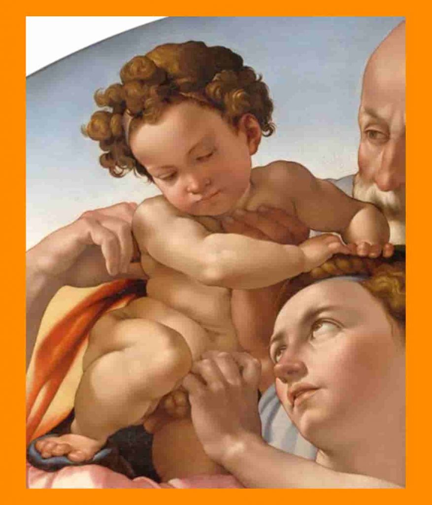 Baby Jesus in Doni Tondo