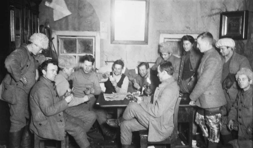 Finnish volunteers in the Karelian uprising