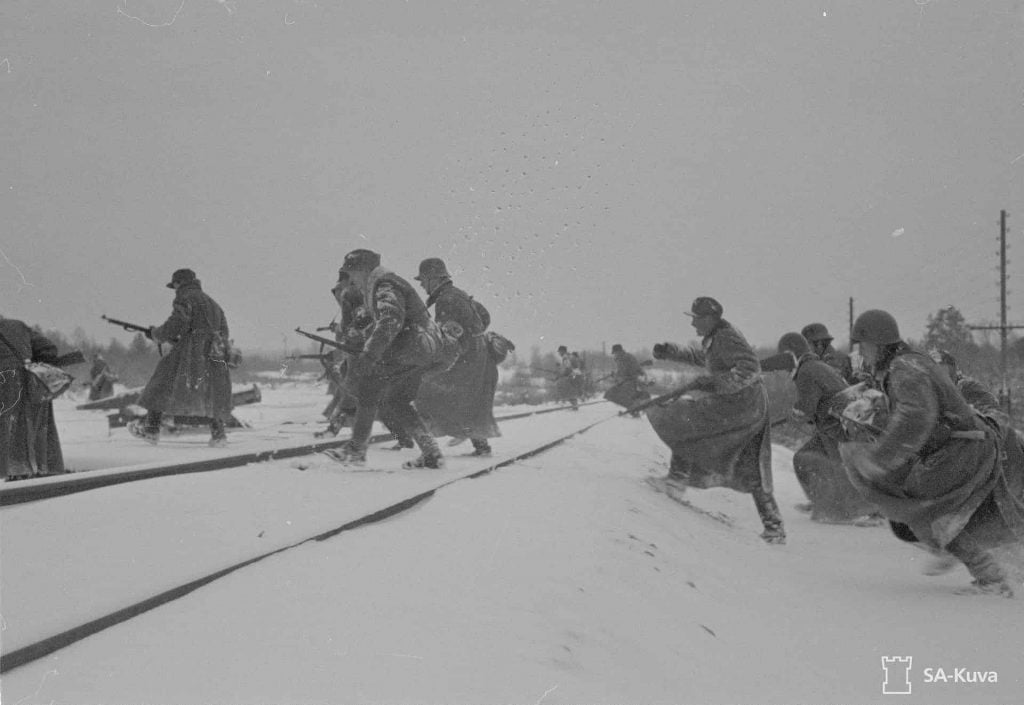 Finnish troops during the second world war