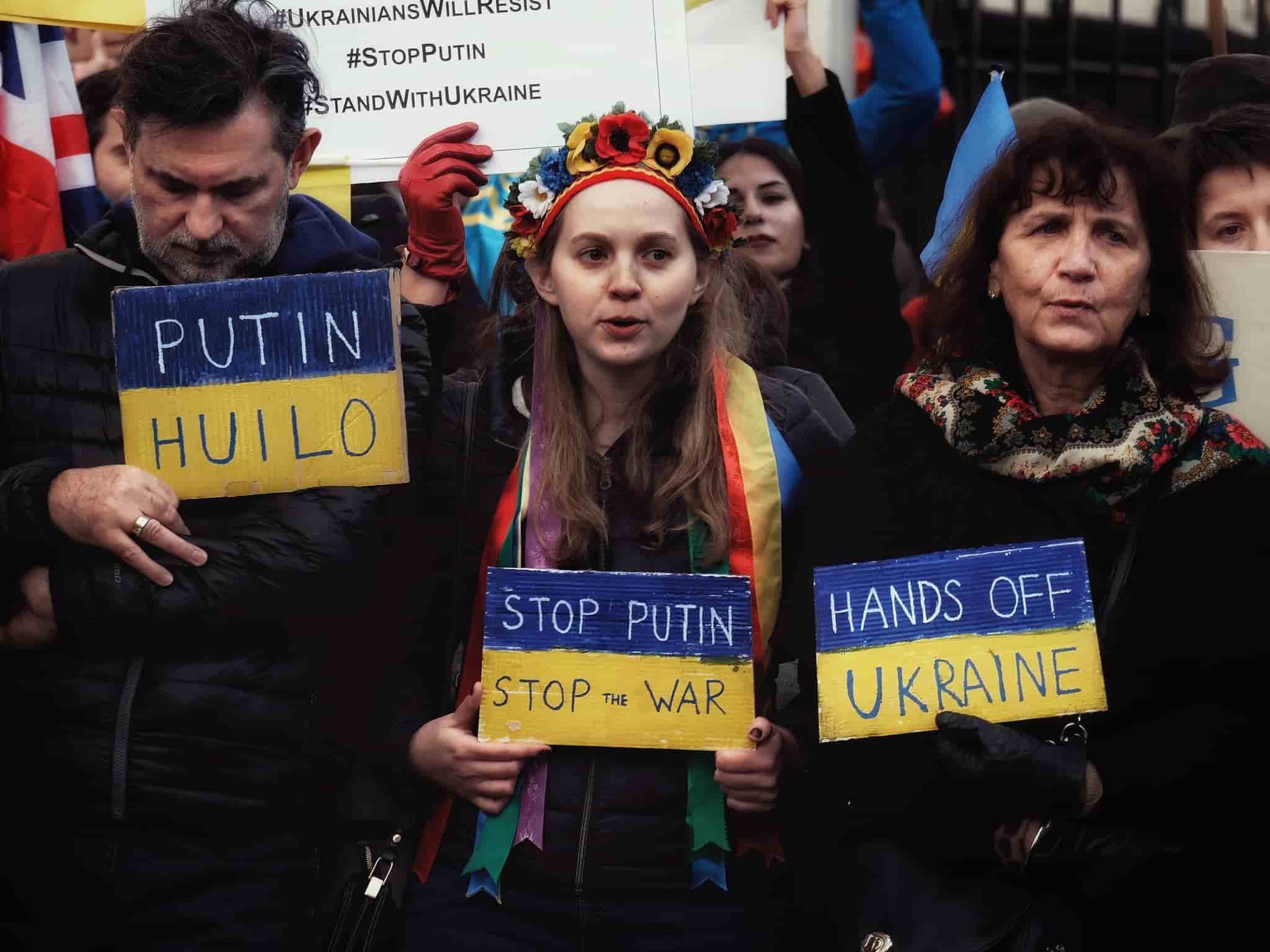 The world stands up to Putin’s bloodthirsty antics — in pictures