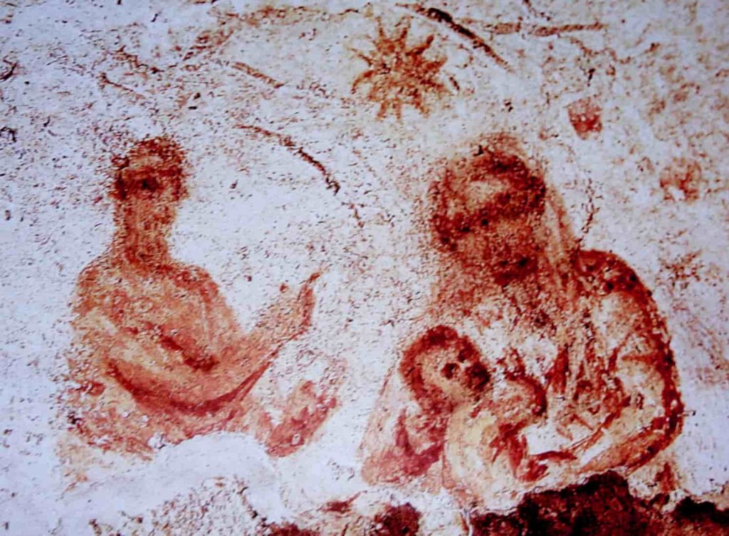 man painting at star