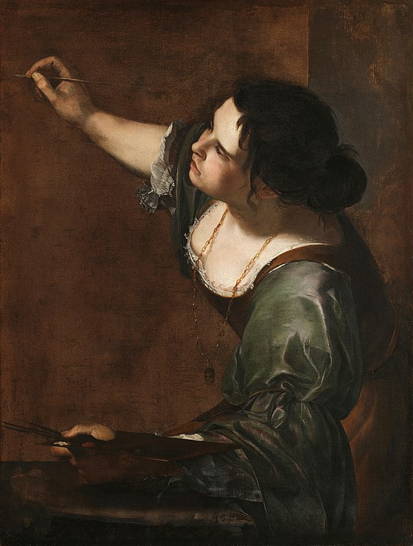 Artemisia Gentileschi’s self portrait
