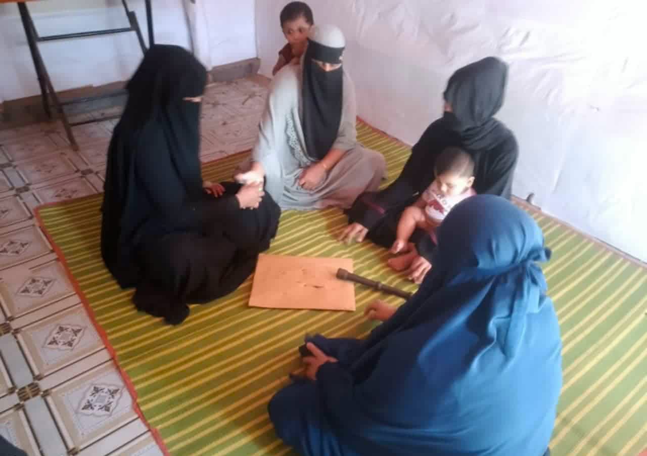 Rokiya 28 with her family. Photo: Rashedul Hasan