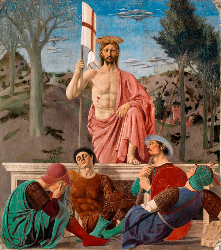 “The Resurrection” by Piero della Francesca at the Civic Museum, Sansepolcro. © Public domain