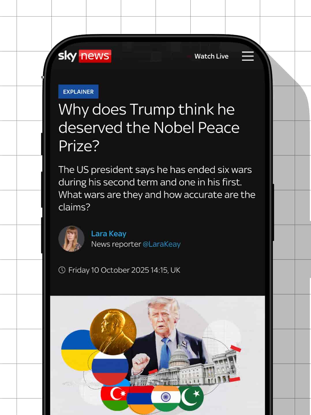 Sky News entertaining the idea whether Trump deserves the Noble Peace Prize